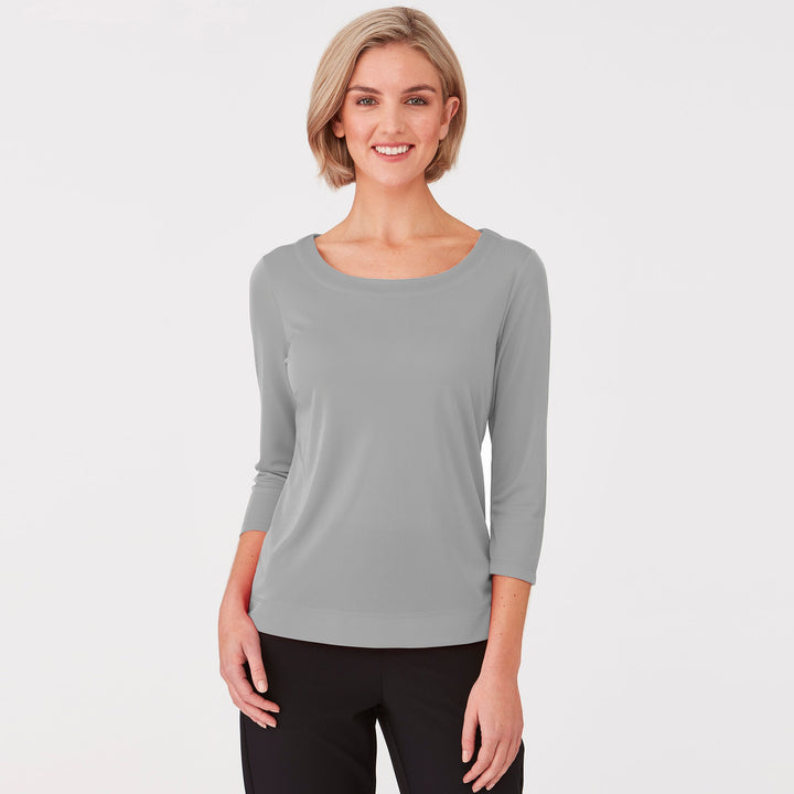 2290 - Womens City Collection Smart Knit 3/4 Sleeve Top - WHOLESALE