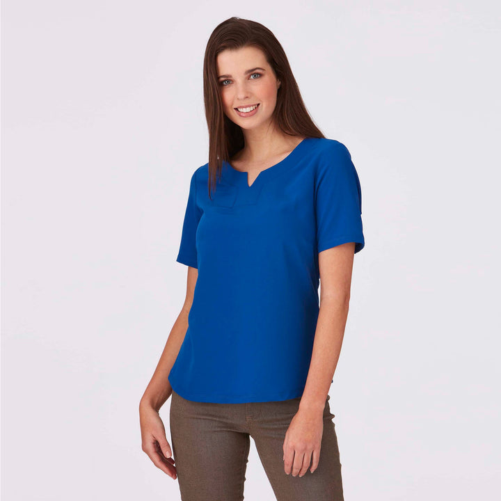 2299 - Womens City Collection Knit Woven Top