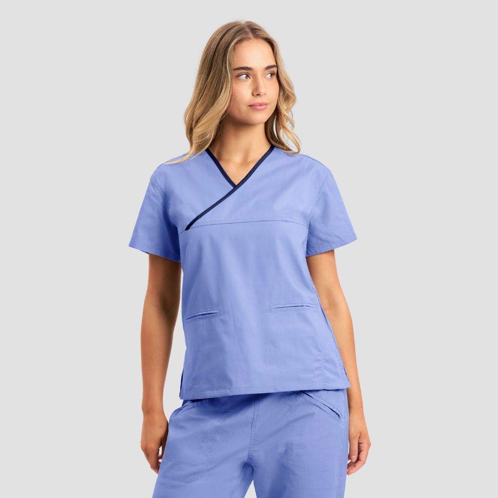 H10722 - Womens Fashion Biz Contrast Top