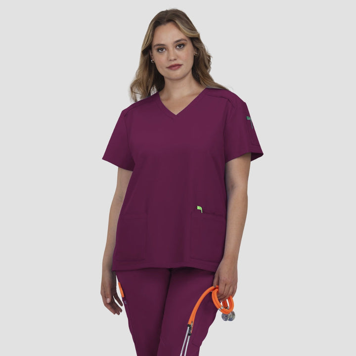 C101 - Womens Koi Cureology Cardi Scrub Top