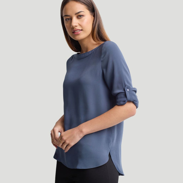 S828LL - Womens Fashion Biz Madison Boat Neck Top