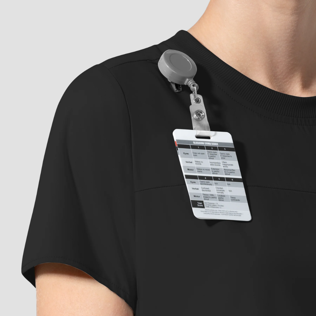 6170 - Womens Wink Waterproof Aura Captive Crew Neck Scrub Top