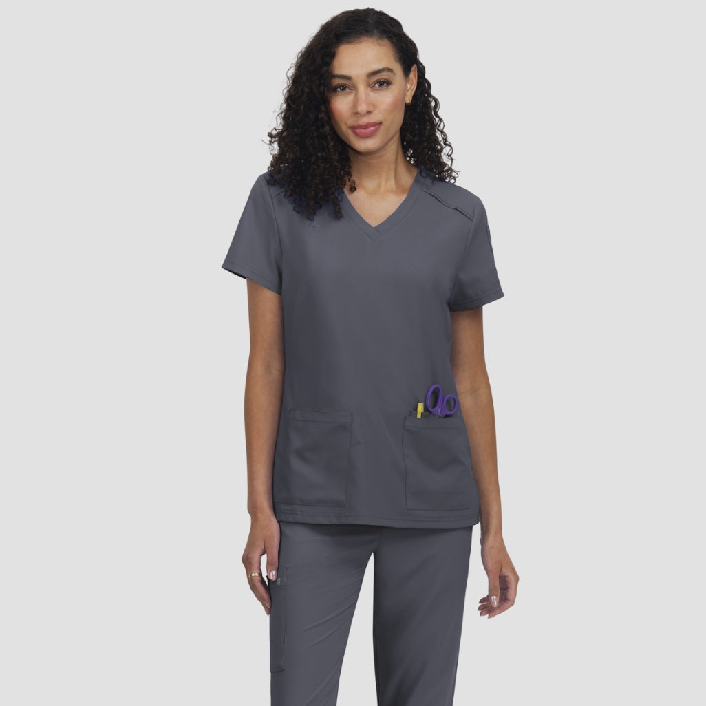C101 - Womens Koi Cureology Cardi Scrub Top