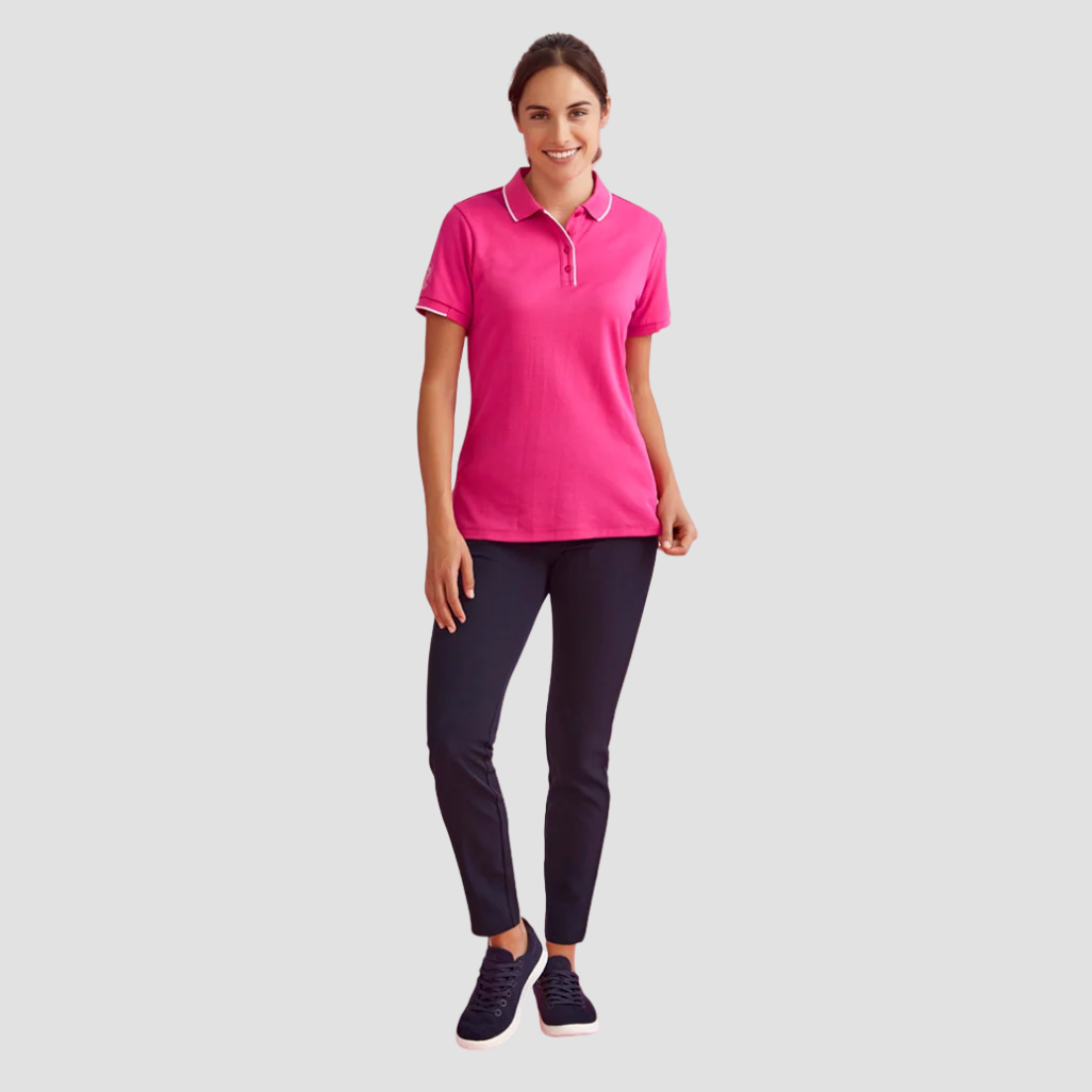CST313LS - Womens Bizcare Pink Polo