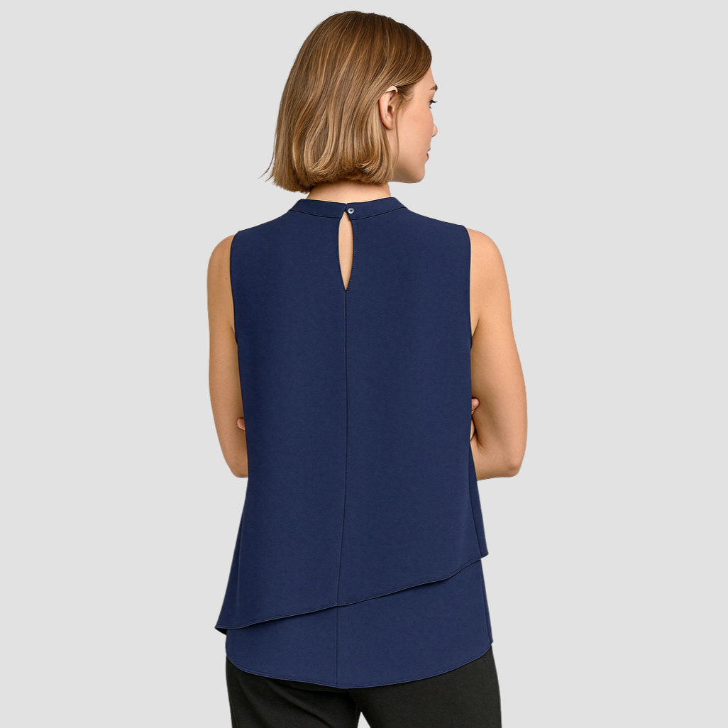RB260LN - Womens Fashion Biz Seville Sleeveless Layered Blouse