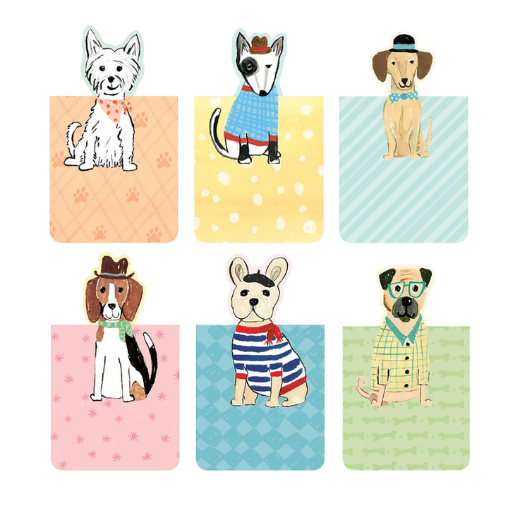 Galison Best In Show Magnetic Bookmarks 6pcs Set Multi-Coloured