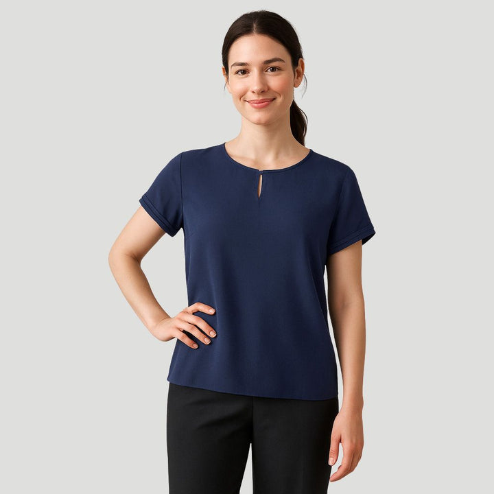 RU569LS - Womens Fashion Biz Evelyn Short Sleeve Blouse