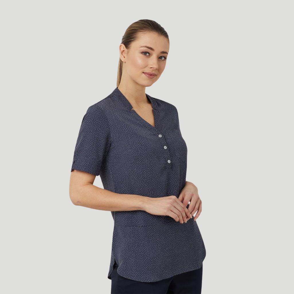 CAT9XP - Womens NNT Silvi Print Short Sleeve Tunic