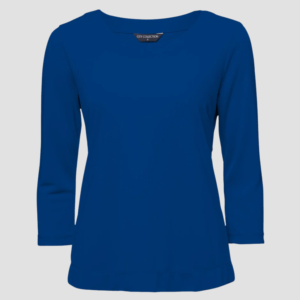 2290 - Womens City Collection Smart Knit 3/4 Sleeve Top