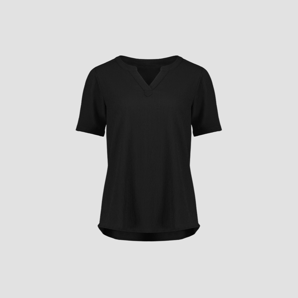 RU568LS - Womens Fashion Biz Ruché Short Sleeve Shirt