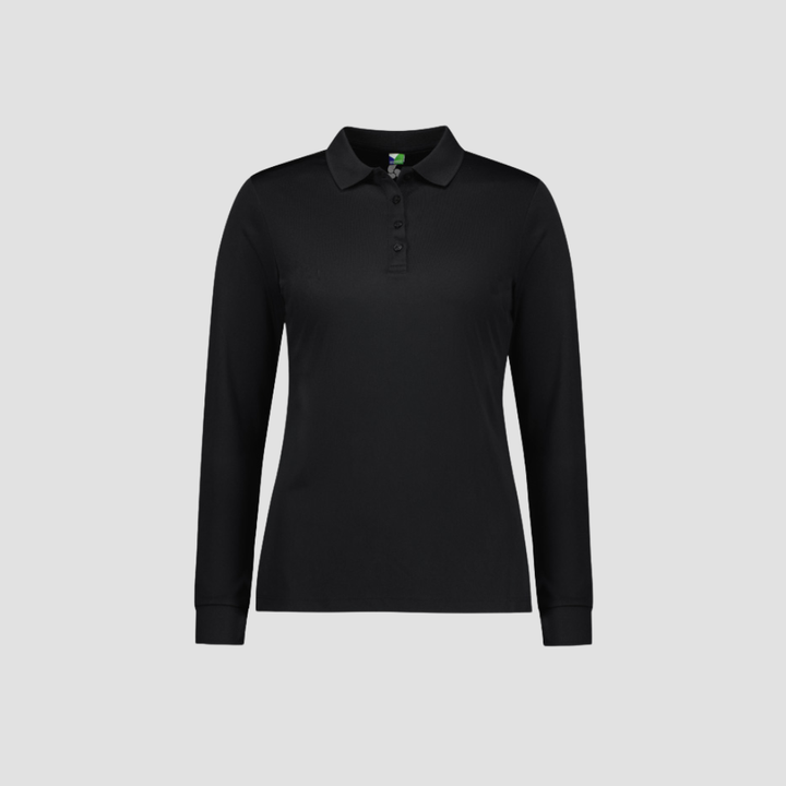 P206LL - Womens Fashion Biz Action Long Sleeve Polo