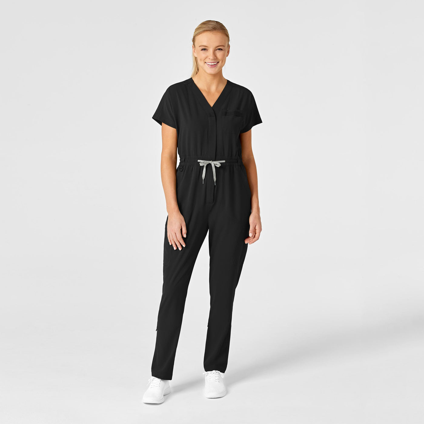 Womens Wonderwink Renew Zip Front Jumpsuit