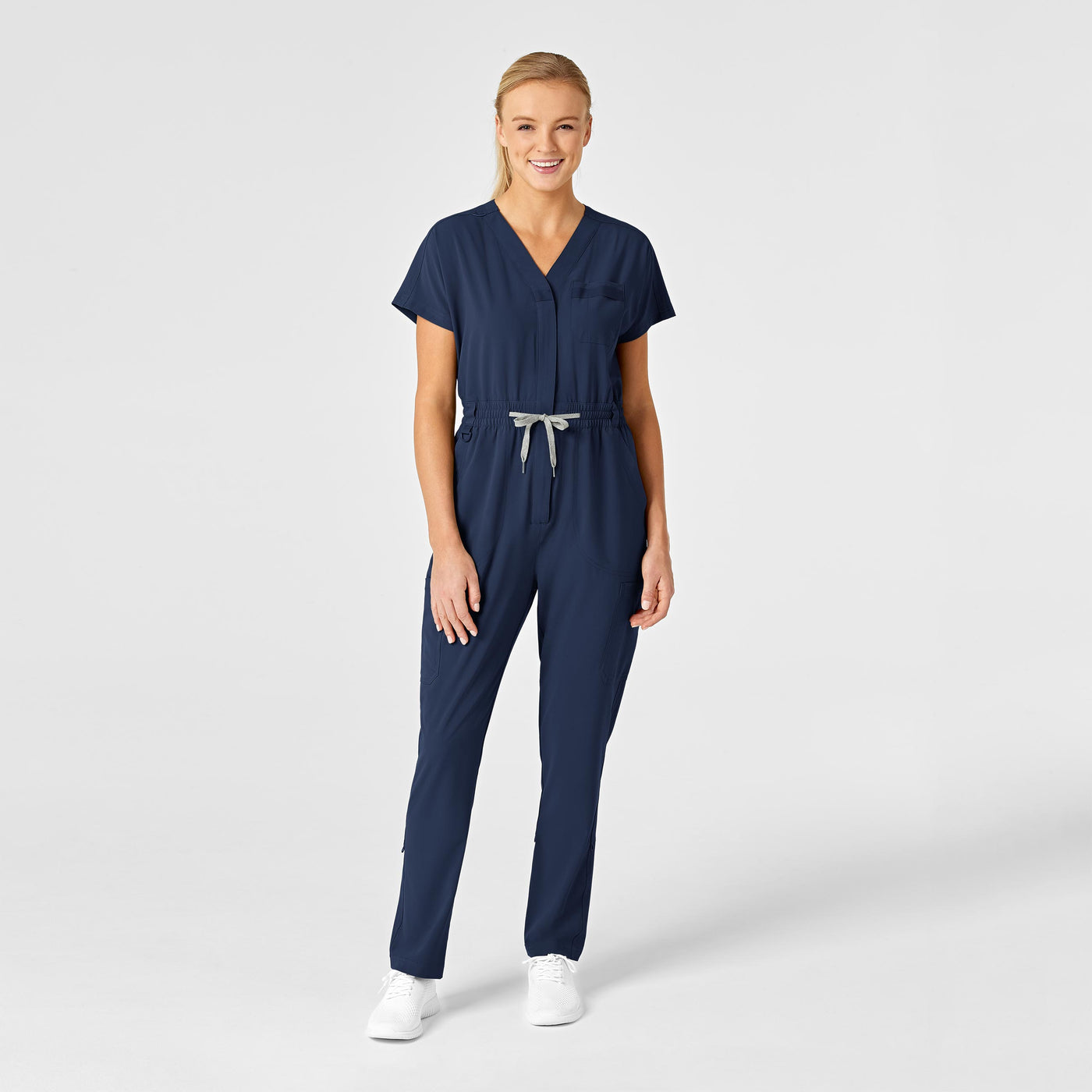 Womens Wonderwink Renew Zip Front Jumpsuit