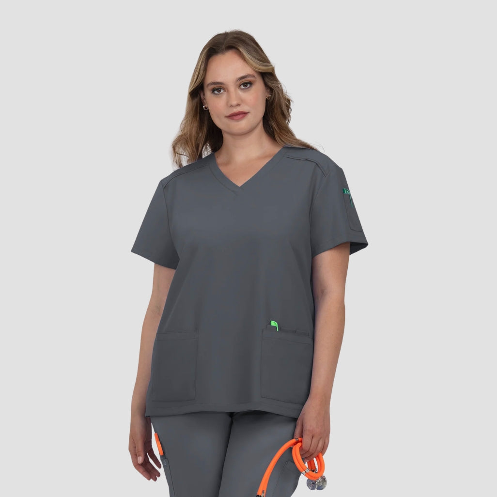 C101 - Womens Koi Cureology Cardi Scrub Top