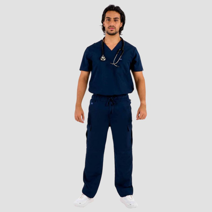 Dr Woof Mens VetCore™ Vet Med Cargo Scrub Pants with GENU™ Removable Knee Protection