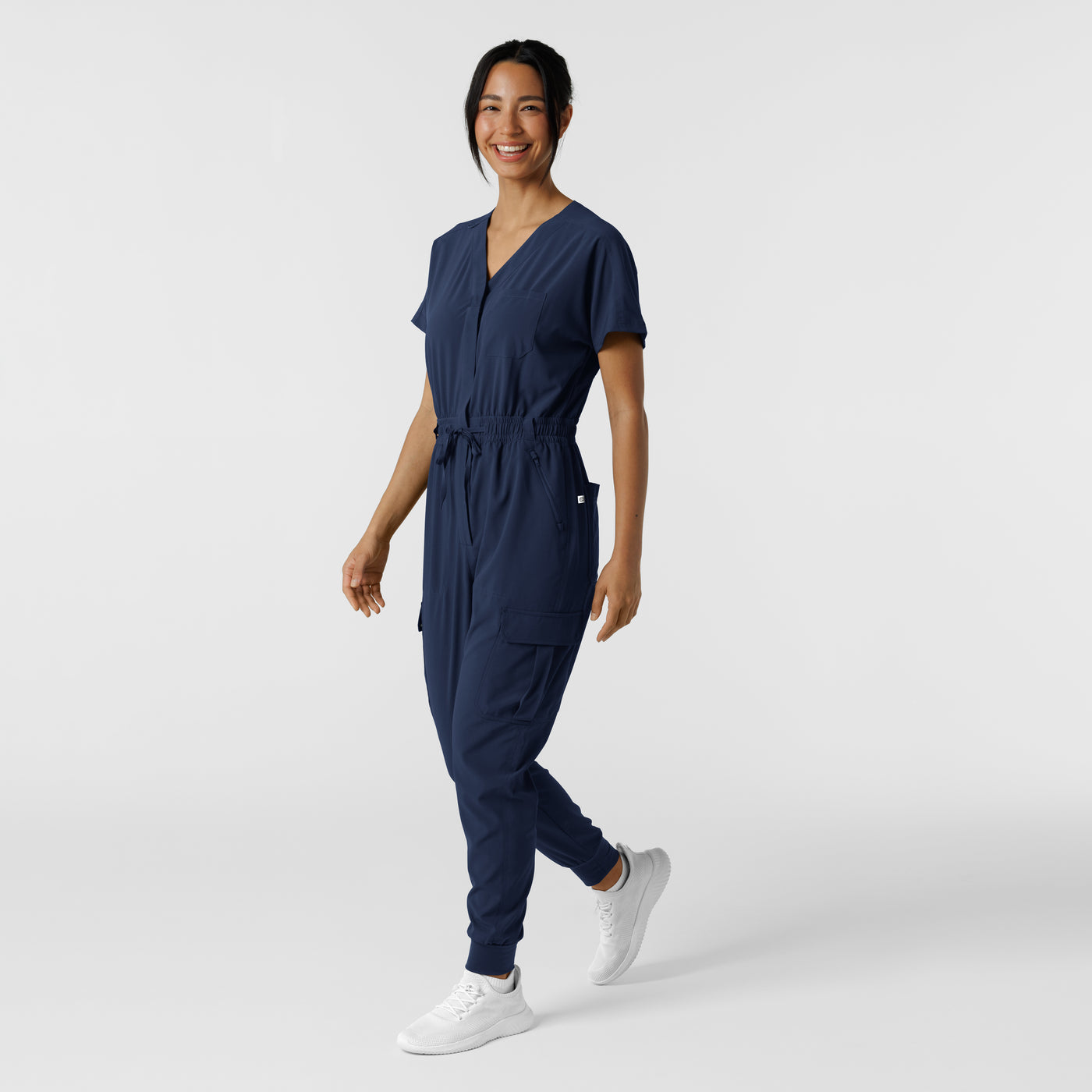 Womens Wonderwink Renew Cargo Jogger Jumpsuit