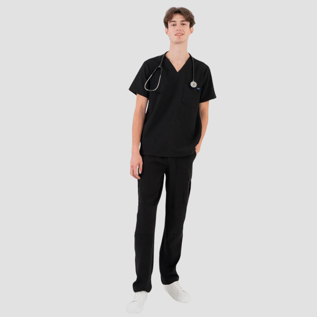 Dr Woof Mens VetCore™ Vet Med Cargo Scrub Pants with GENU™ Removable Knee Protection