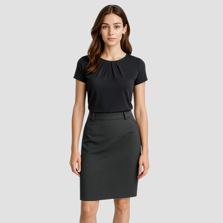 20115 - Womens Fashion Biz Multi Pleat Skirt