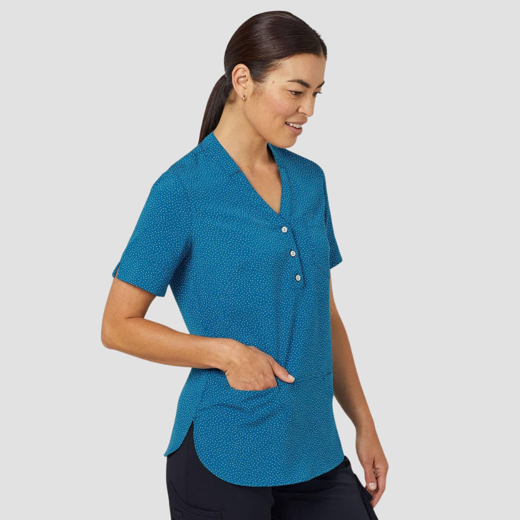 CAT9XP - Womens NNT Silvi Print Short Sleeve Tunic