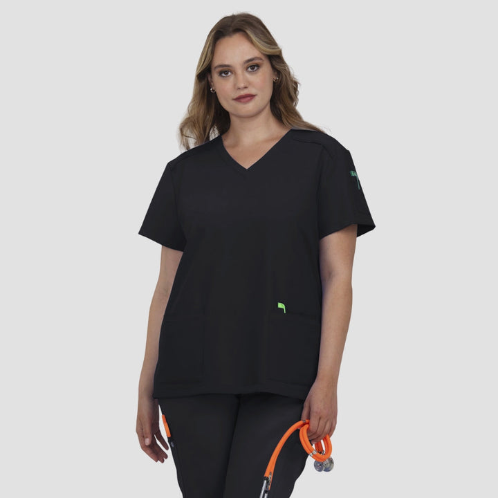 C101 - Womens Koi Cureology Cardi Scrub Top