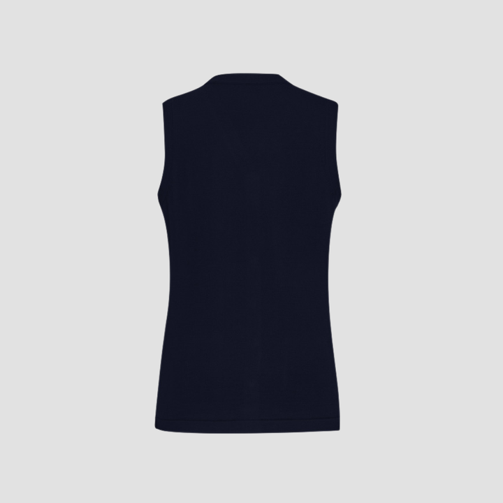 CK961LV - Womens Fashion Biz Button Front Knit Vest