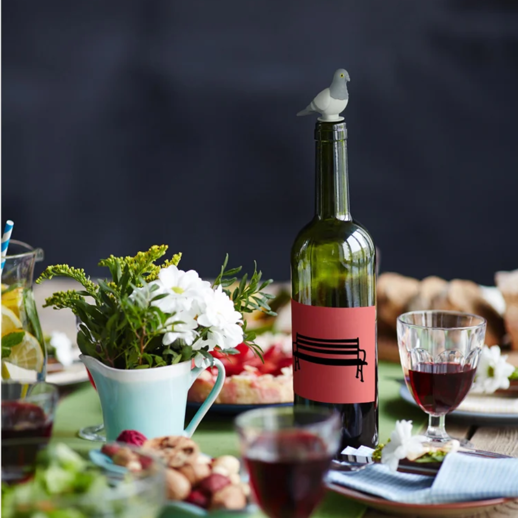 Fred City Stopper Wine Stopper Grey