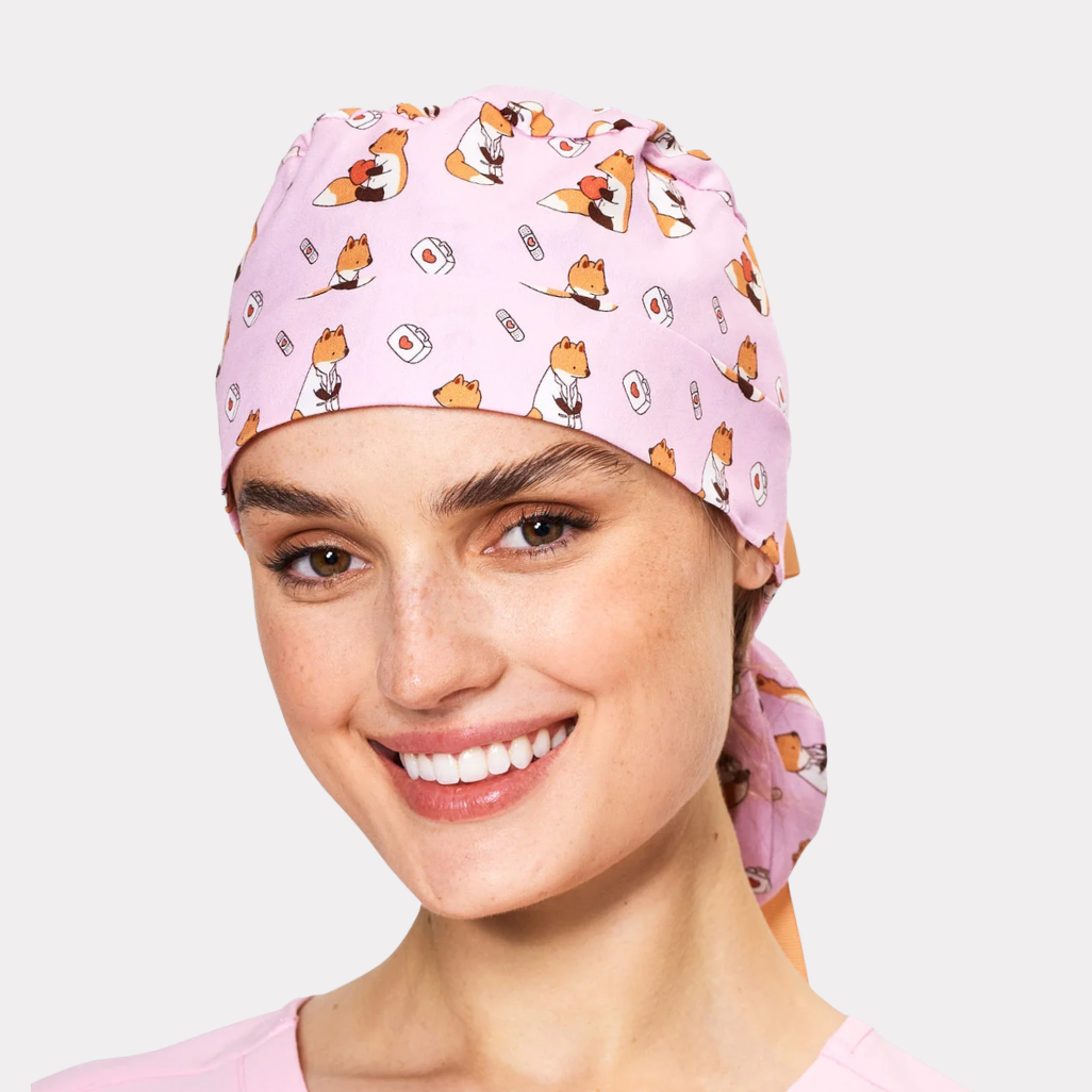 Dr Woof Scrub Cap - Little Fox