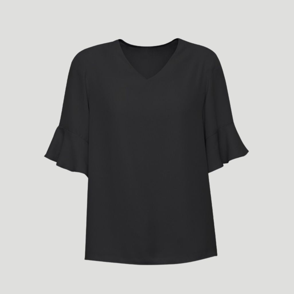 RB966LS - Womens Fashion Biz Aria Fluted Sleeve Blouse