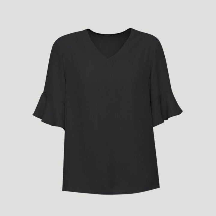 RB966LS - Womens Fashion Biz Aria Fluted Sleeve Blouse