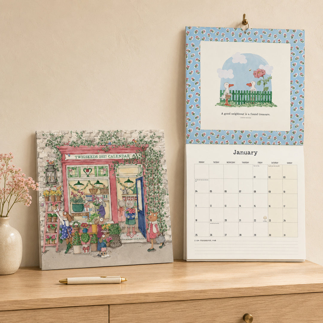Twigseeds 2027 Wall Calendar