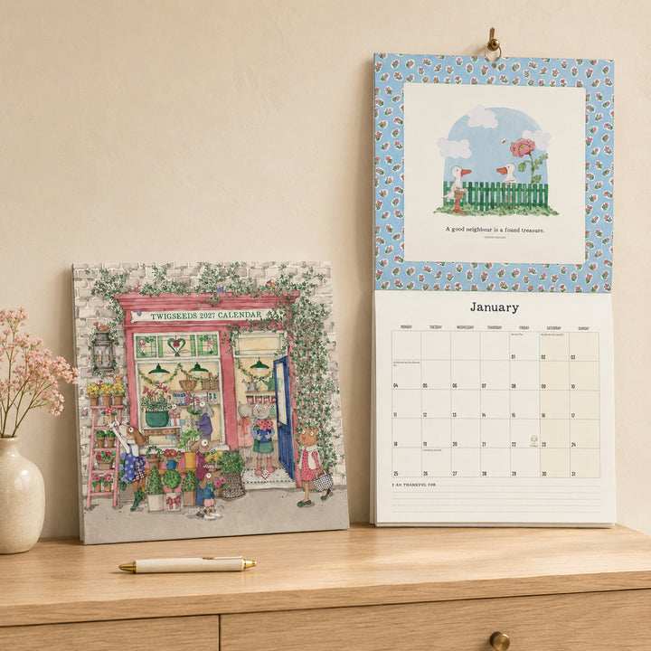 Twigseeds 2027 Wall Calendar