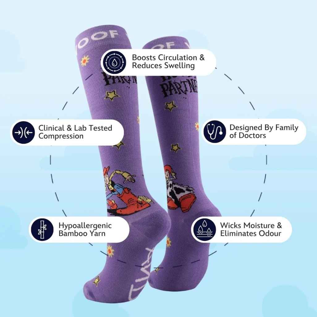 Dr Woof Disney &amp; Pixar’s Howdy Partner Bamboo Compression Socks