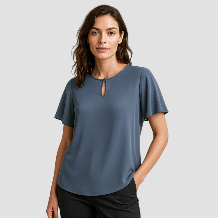 RB261LS- Womens Fashion Biz Vienna Short Sleeve Blouse