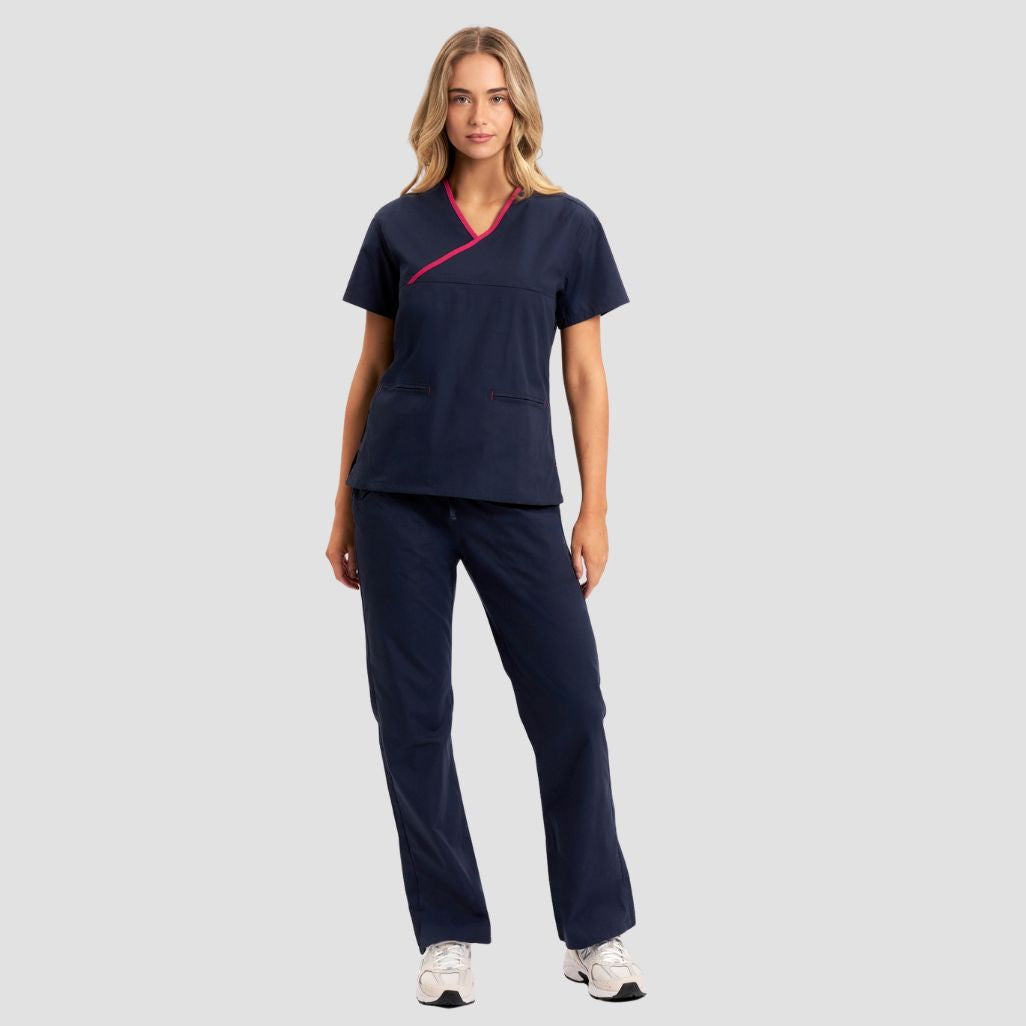 H10722 - Womens Fashion Biz Contrast Top