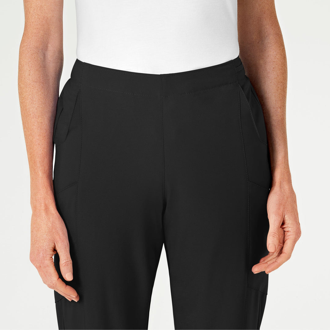Black - W123 Womens Cargo Pant Set