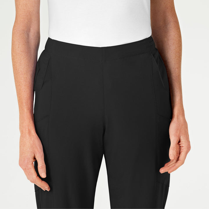 Black - W123 Womens Cargo Pant Set