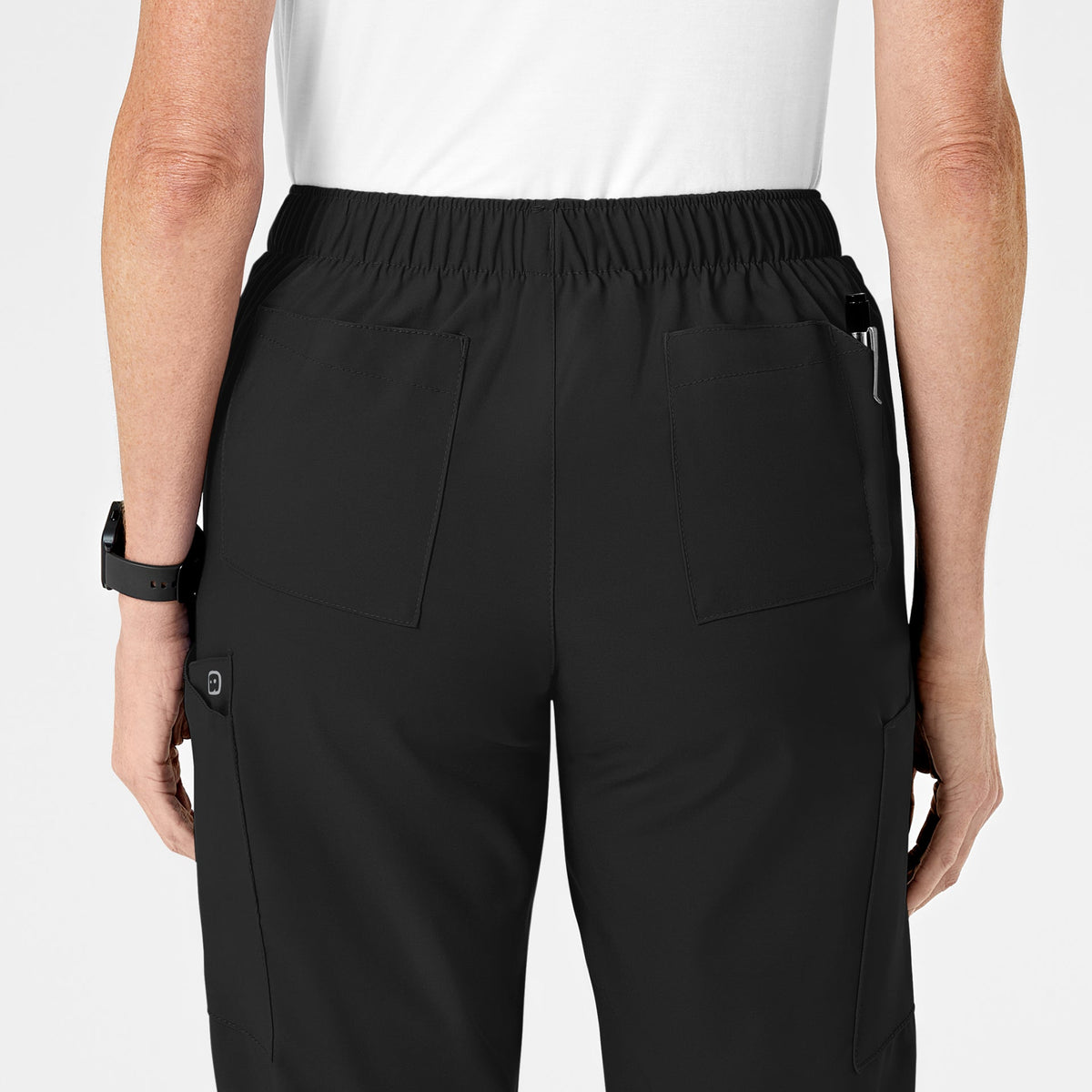 Black - W123 Womens Cargo Pant Set