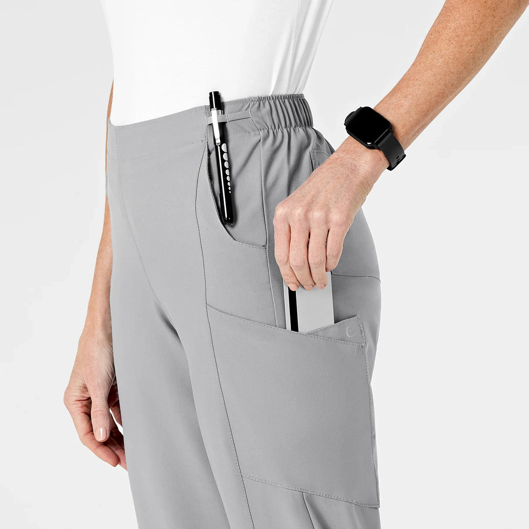 Light Grey - W123 Womens Cargo Pant Set