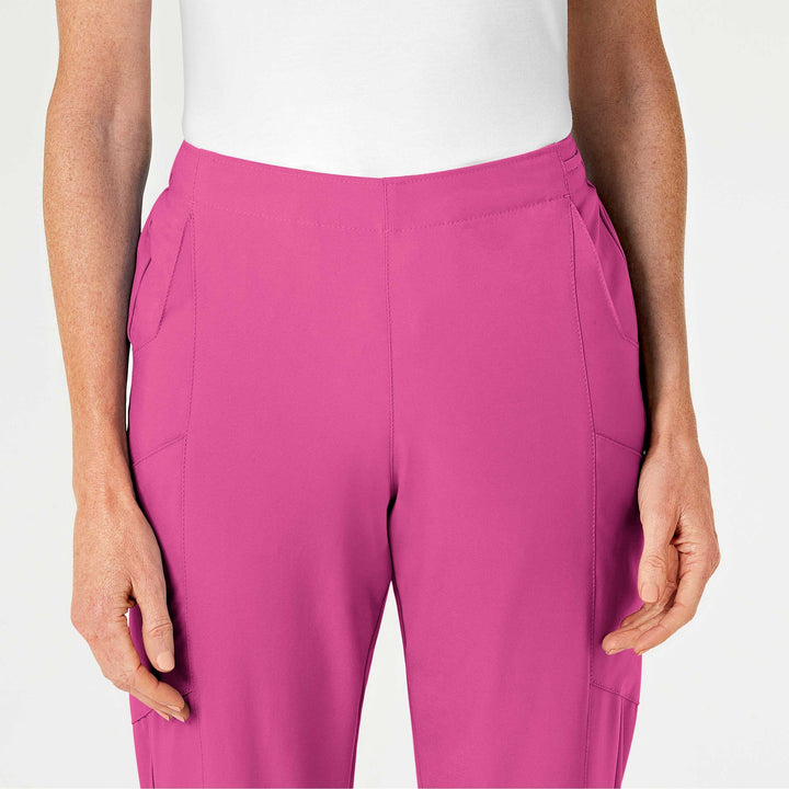 Hot Pink - W123 Womens Cargo Pant Set