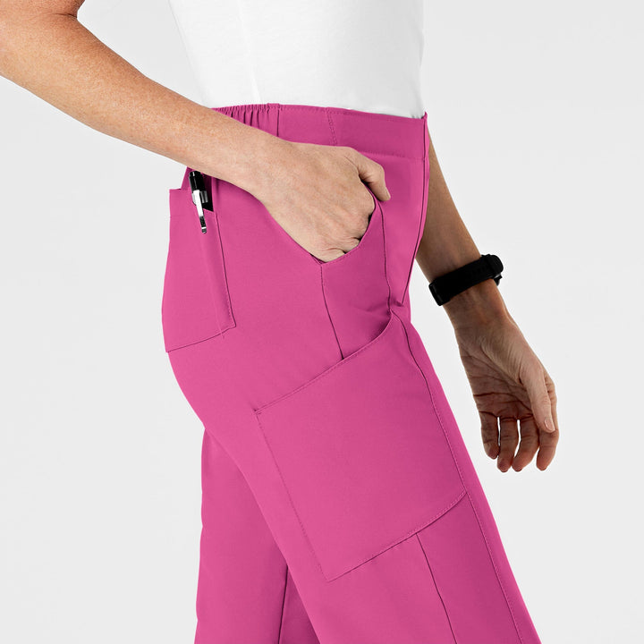 Hot Pink - W123 Womens Cargo Pant Set