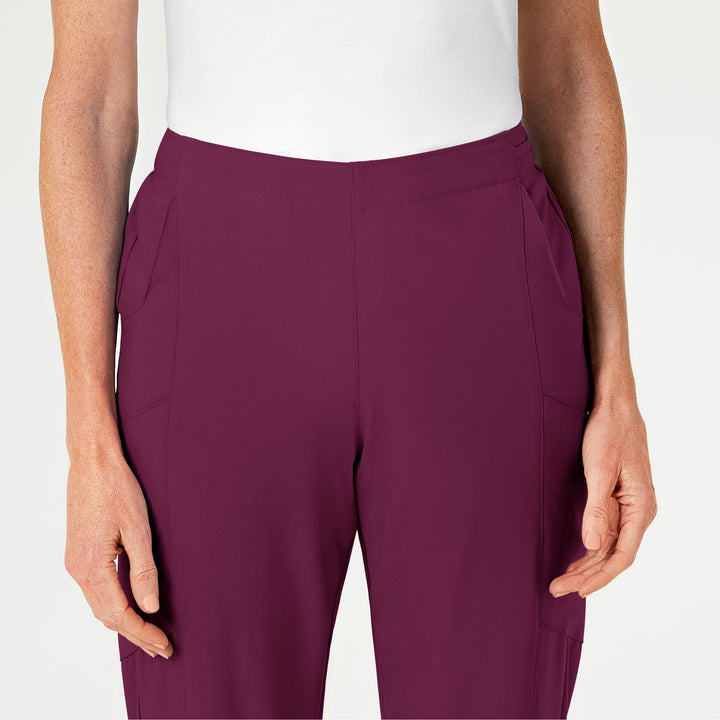 Wine - W123 Womens Cargo Pant Set