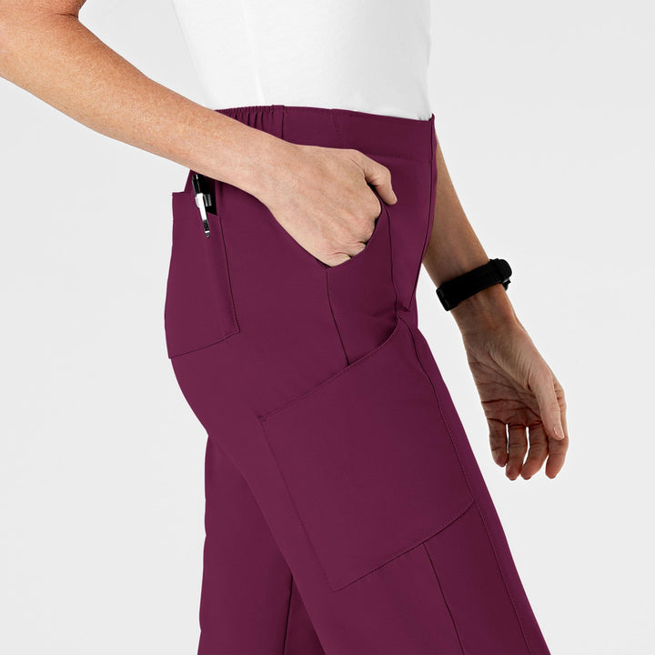 Wine - W123 Womens Cargo Pant Set