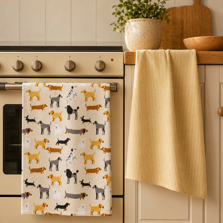 Pawfect Tea Towel 2pcs Set Multi-Coloured