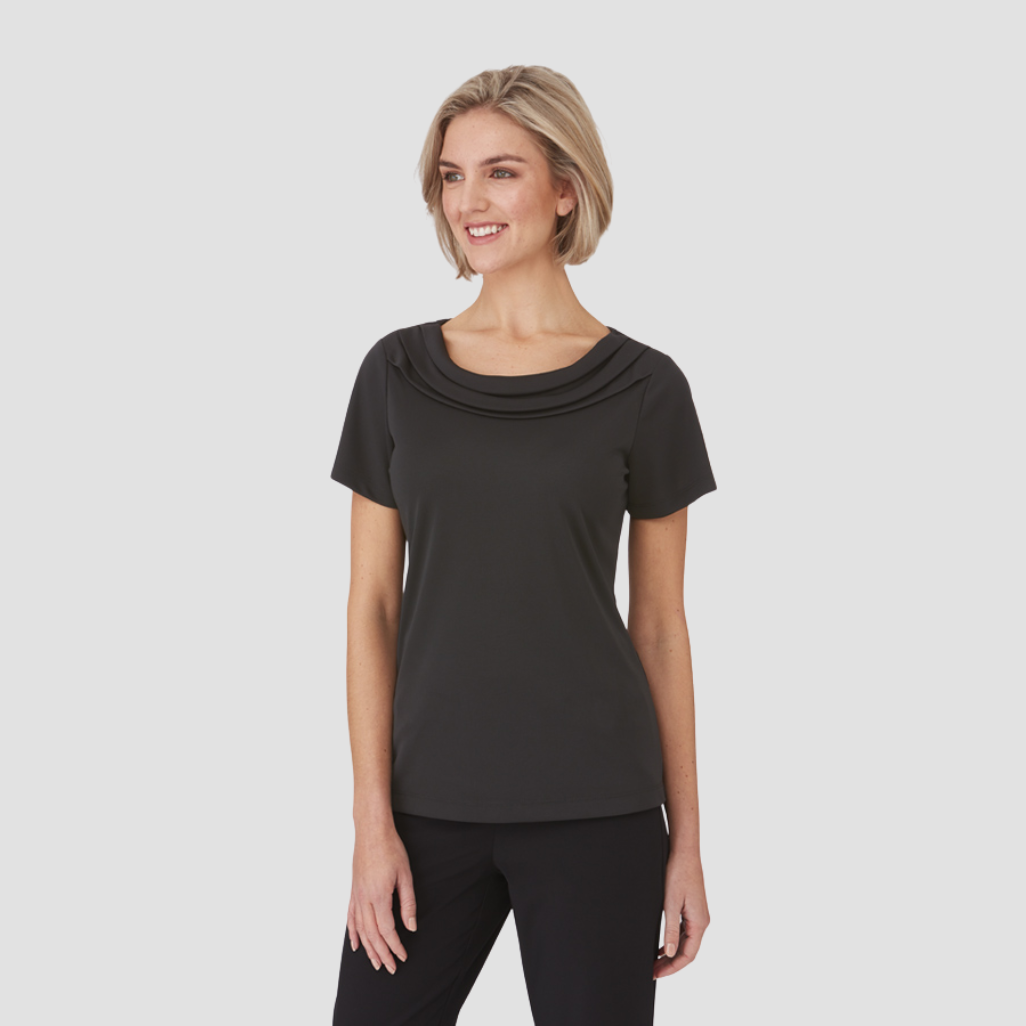 2227 - Womens City Collection Eva Short Sleeve Top