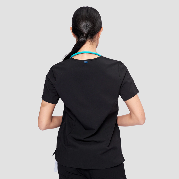 Womens Dr Woof 3-Pocket Scrub Top