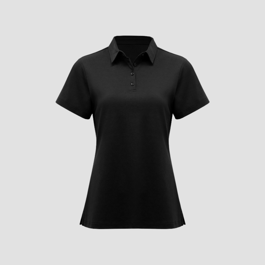 P515LS - Womens Fashion Biz Lotus Short Sleeve Polo