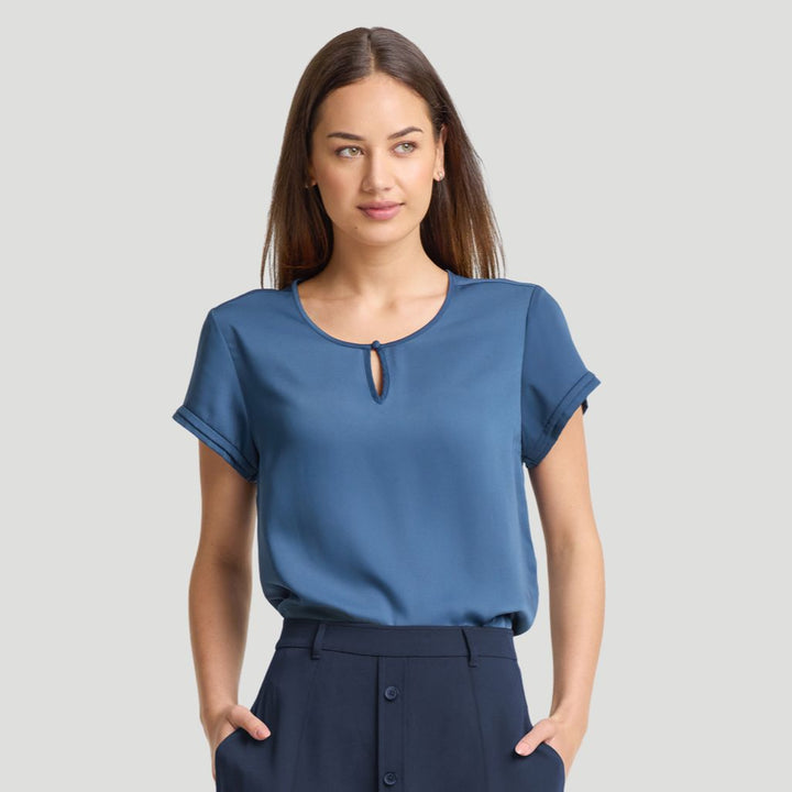 RU569LS - Womens Fashion Biz Evelyn Short Sleeve Blouse