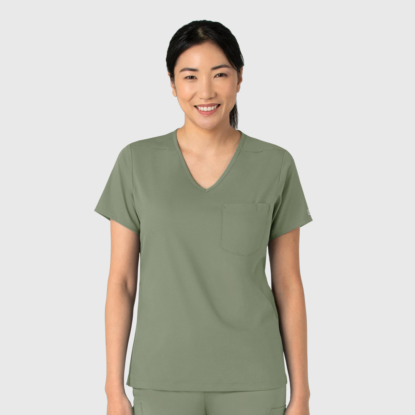 6151 - Women's Boundless Tuck-In Scrub Top - Fashion colours