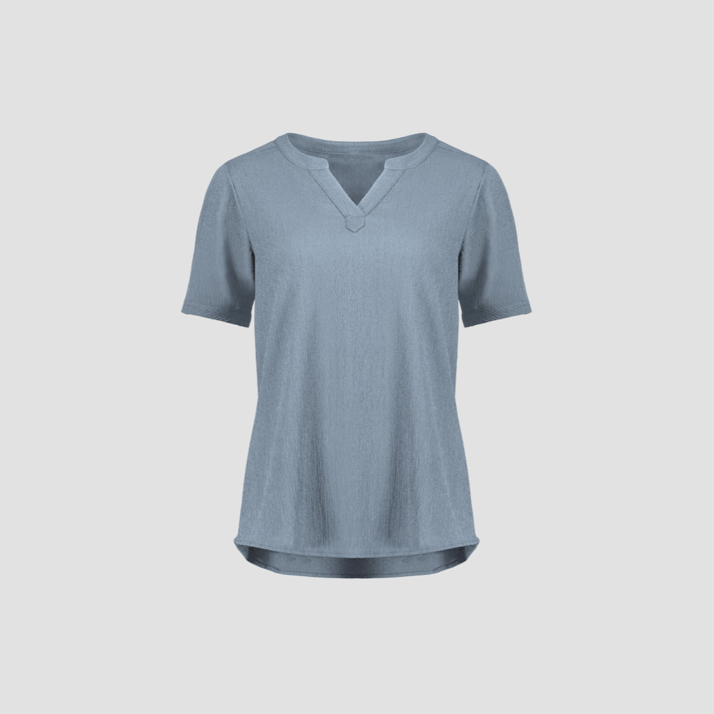 RU568LS - Womens Fashion Biz Ruché Short Sleeve Shirt
