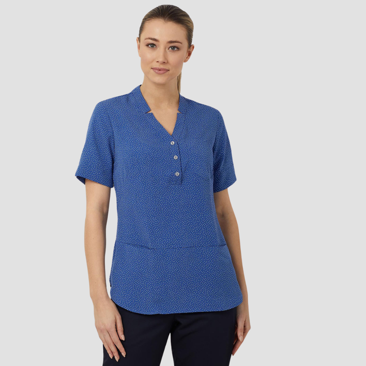 CAT9XP - Womens NNT Silvi Print Short Sleeve Tunic